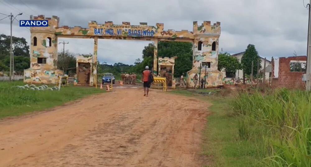 Batallón de Ingeniería VI Riosinho, Cobija, Pando. Captura: RRSS TVU Pando