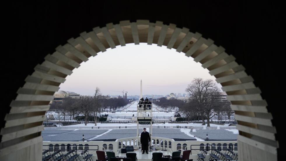 Ensayo en el Capitolio antes de la investidura de Donald Trump, en Washington el 12 de enero de 2025