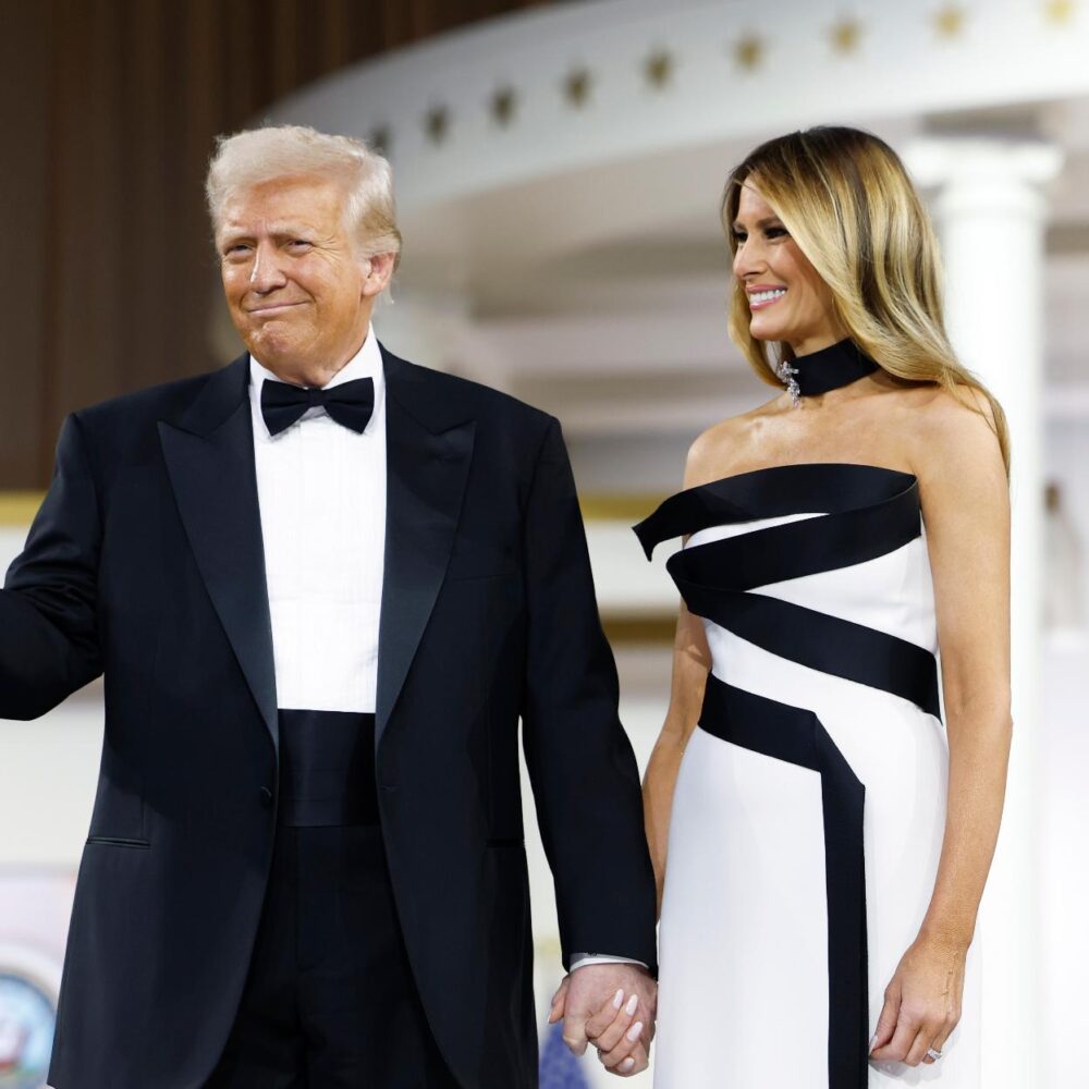 Melania y Donald Trump en el baile inaugural/GTRES