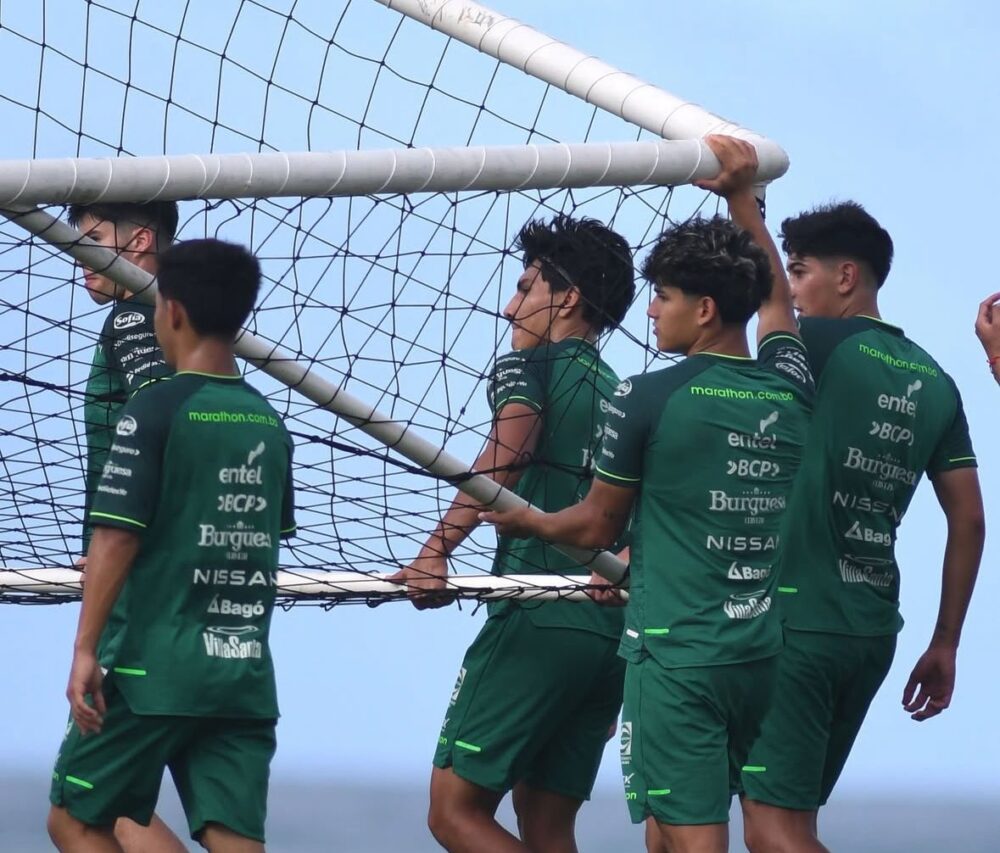 Los jugadores de la Sub-20 en un entrenamiento en Venezuela