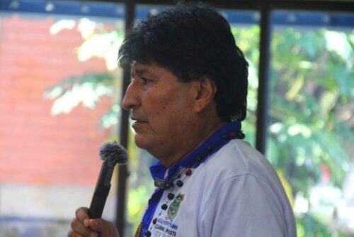 Evo Morales en un evento partidario. / Foto: EM