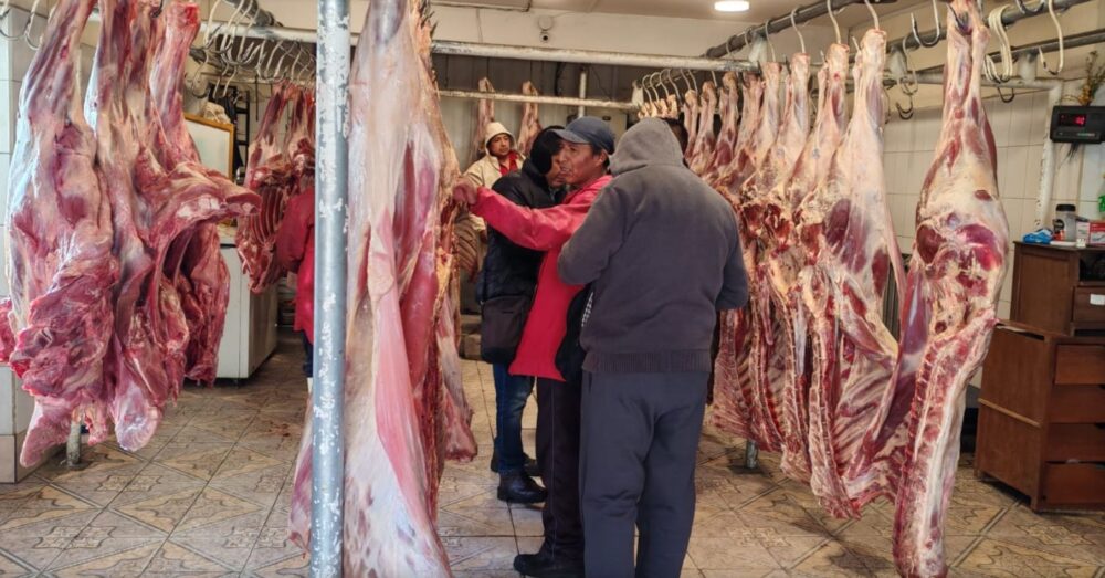 Un frigorífico de carne en La Paz. / Foto: VDDUC.