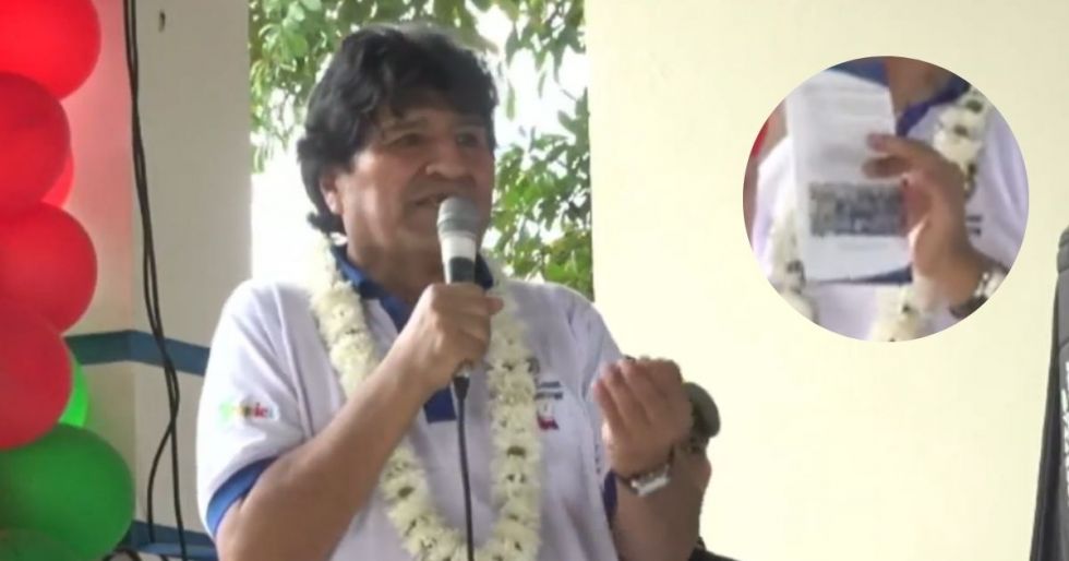 Evo Morales, expresidente de Bolivia. 