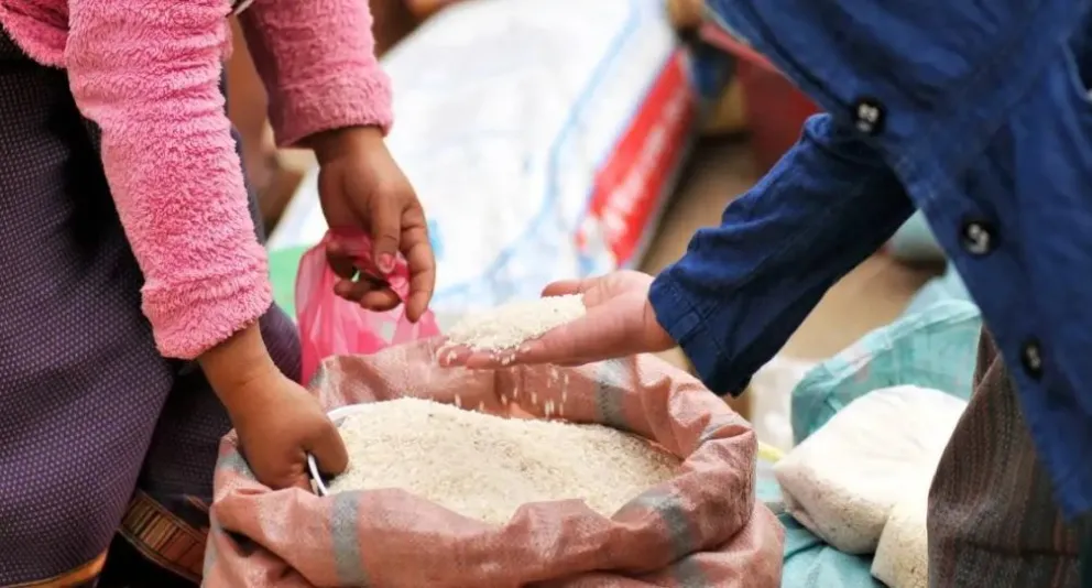 Venta de arroz. Foto: Shutterstock