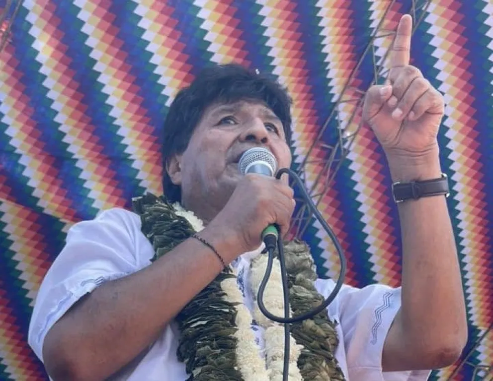 El expresidente Evo Morales quien pretende candidatear en las elecciones de agosto. Foto: RRSS