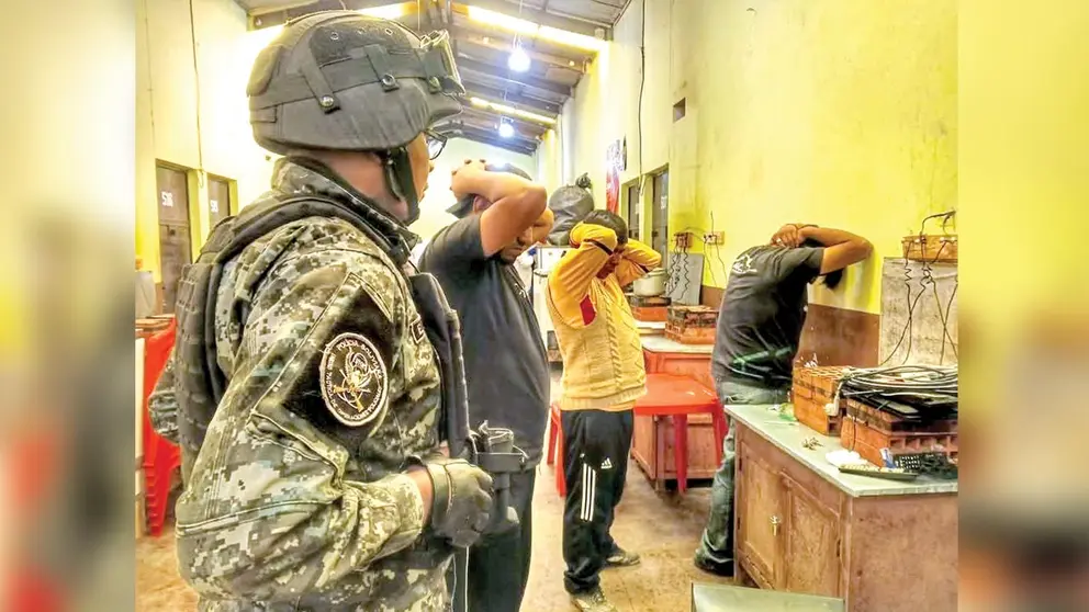 La Policía realiza requisa en Chonchocoro, la cárcel de máxima seguridad, el 4 de febrero. / RÉGIMEN PENITENCIARIO