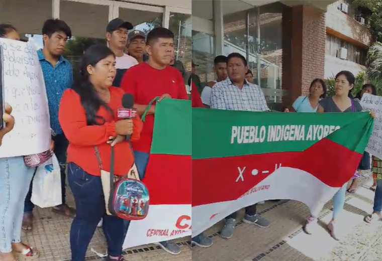 Protesta del pueblo ayoreo