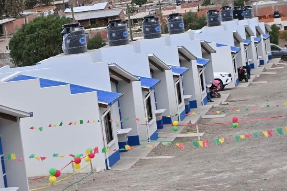 Viviendas construidas por el Gobierno para entrega a familias necesitadas. Foto: Abi