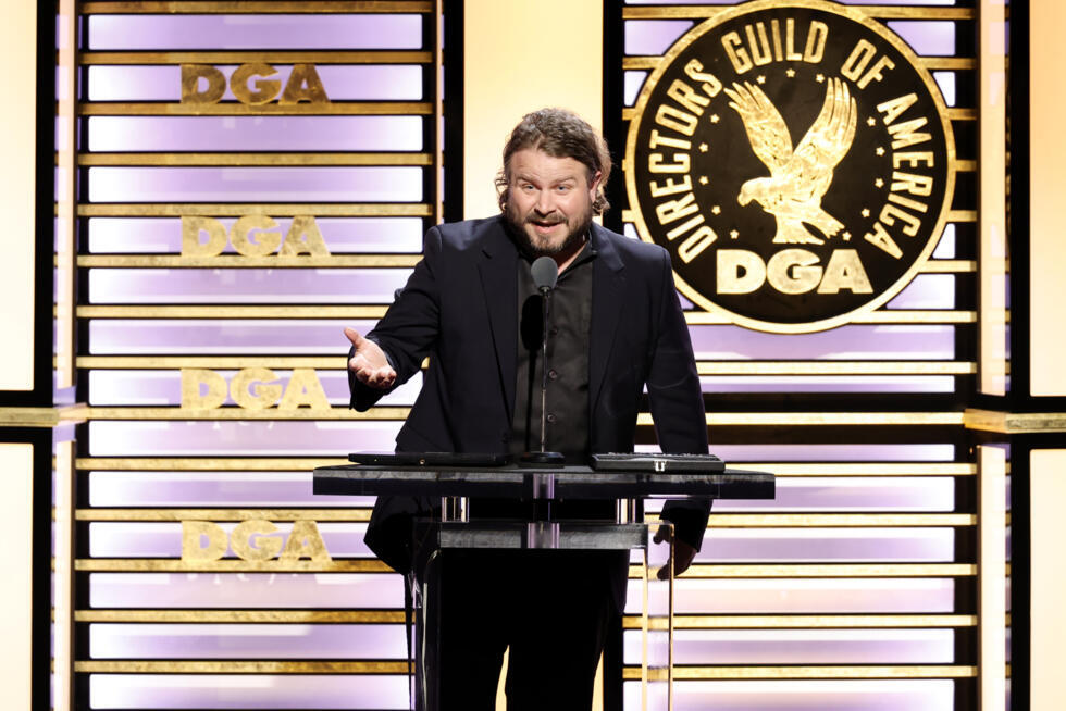 Brady Corbet recibe un premio del Sindicato de Directores de Estados Unidos por "The brutalist", el 8 de febrero de 2025 en Beverly Hills, California