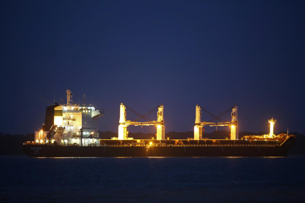 El buque iraní Bavand, anclado en el puerto de Paranaguá, en Brasil, el 19 de julio de 2019