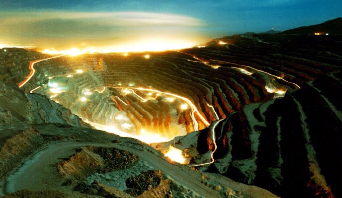 Chuquicamata, la mina de cobre que se explota en territorio que antes fue boliviano. / Foto Wakan.