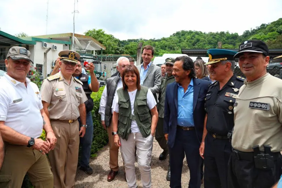 La ministra de Seguridad de Argentina, Patricia Bullrich, en Salta, en diciembre en el lanzamiento del Plan de control en frontera con Bolivia. Foto: www.argentina.gob.ar