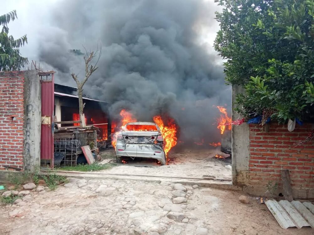 Incendio en una vivienda en Yapacani