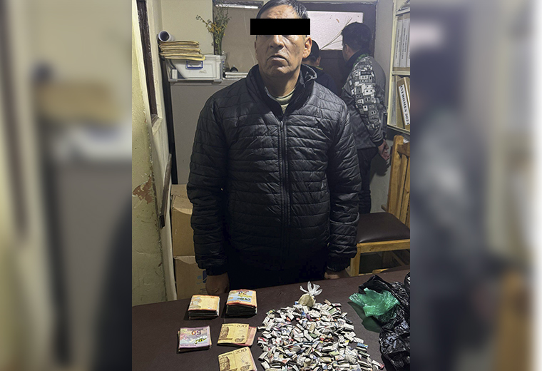 Hallan droga y dinero en posesión de un interno de San Pedro