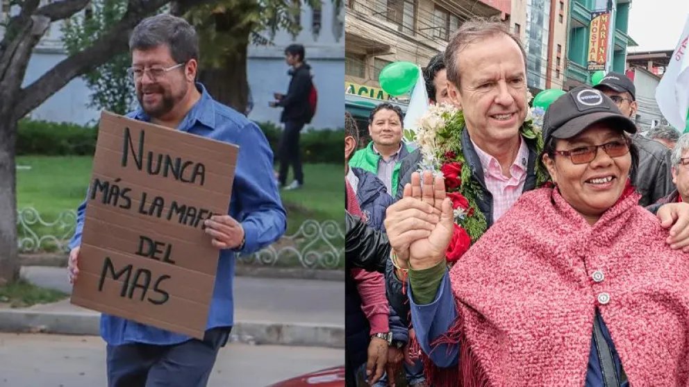 Doria Medina y Tuto están en carrera para definir su candidatura. Foto: Composición