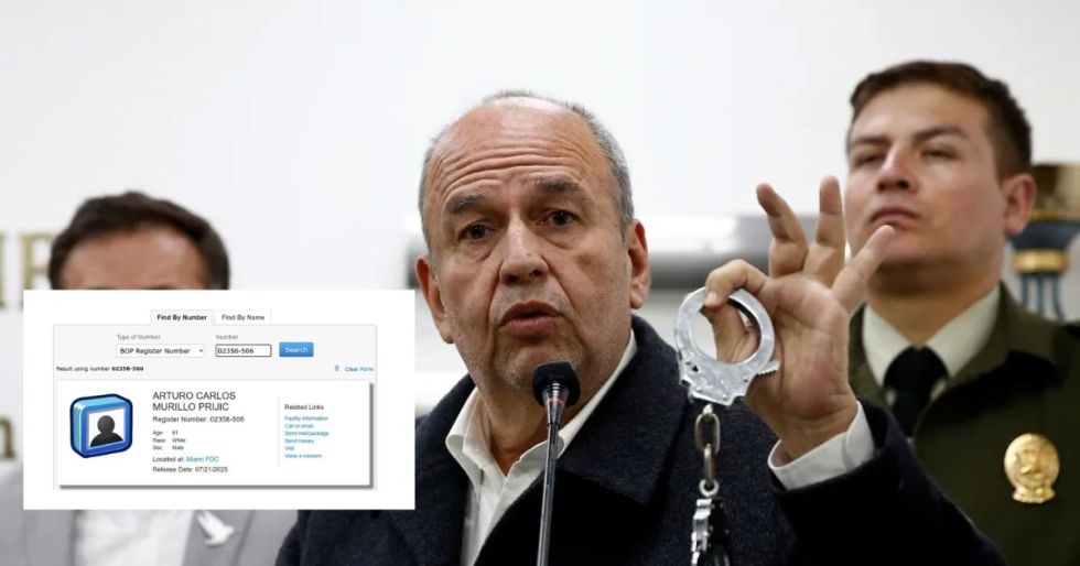 Arturo Murillo y el anuncio de su liberación. / Foto: Correo del Sur.
