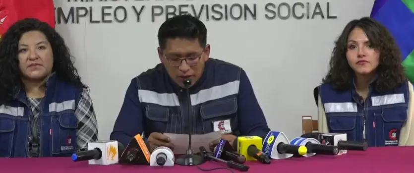 Representantes del Ministerio de Trabajo confirmaron la información. Foto: Captura Ministerio de Trabajo.