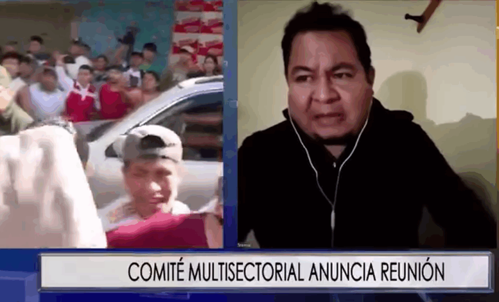 El dirigente de los gremiales, César Gonzales. / Foto: Captura de pantalla.