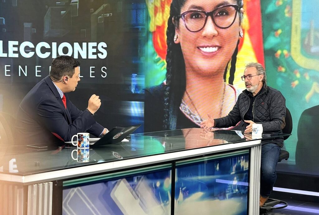 El exvocero Jorge Richter en la entrevista con Cadena A. Foto NST.