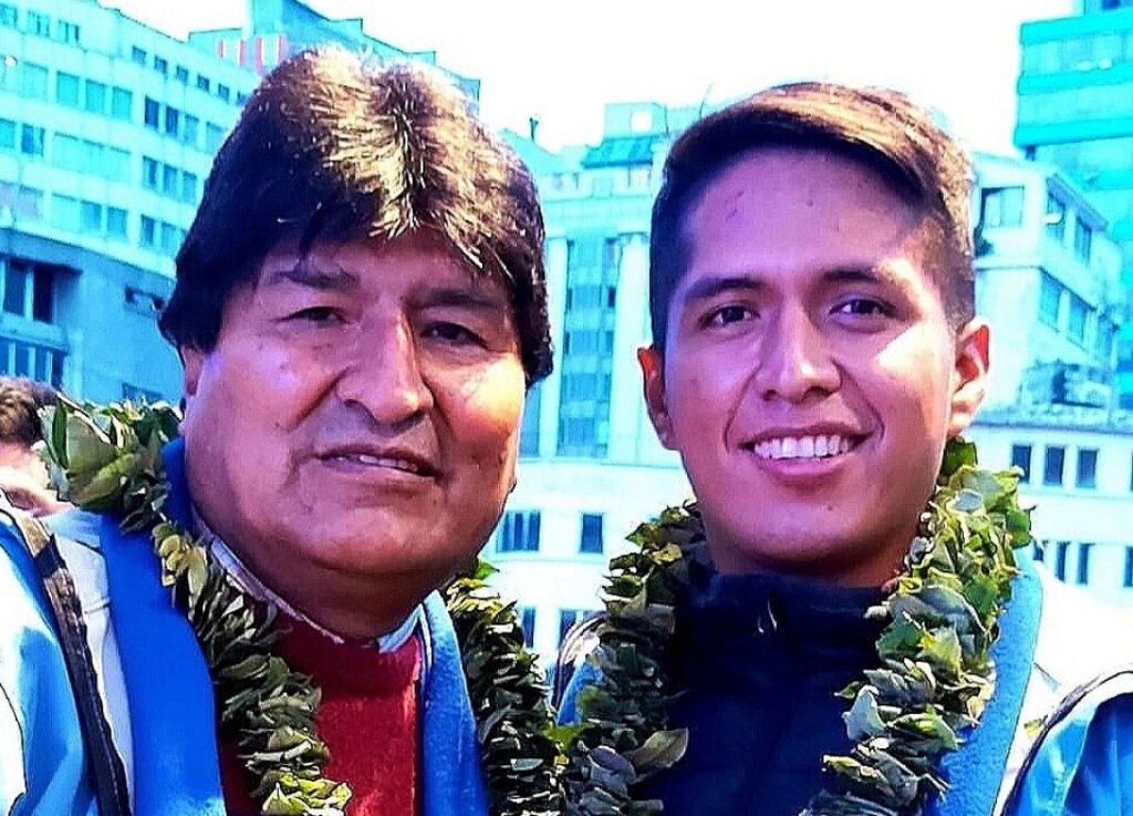 Evo Morales y Andrónico Rodríguez. / Foto: RRSS