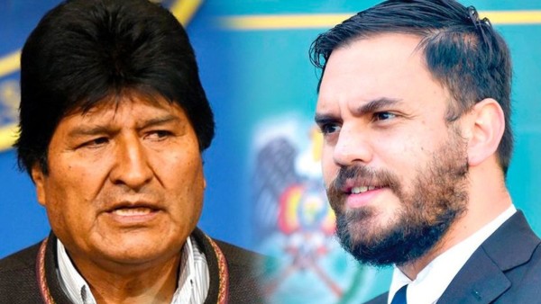 Evo Morales y Eduardo del Castillo.