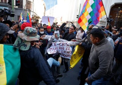 La movilización evista de este miércoles. / Foto: APG.