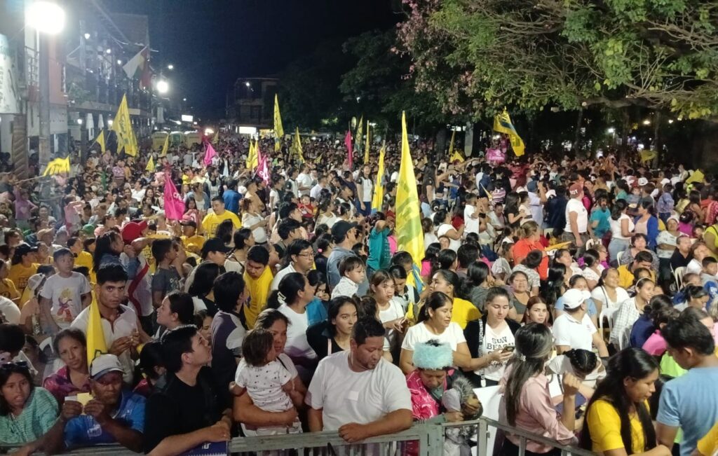 Una concentración de la alianza Unidad. Foto Unidad.