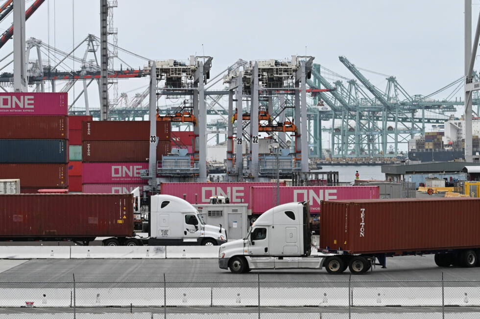 El puerto de Los Ángeles, con actividad reducida por aranceles el 30 de abril de 2025