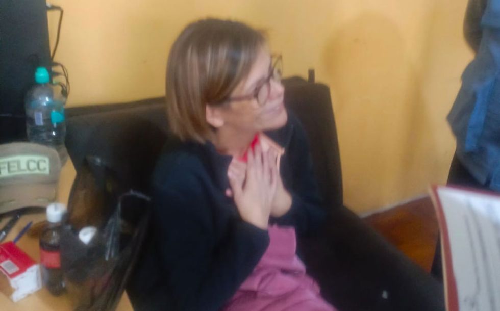 Moreno fue sometida a audiencia de medidas cautelares.