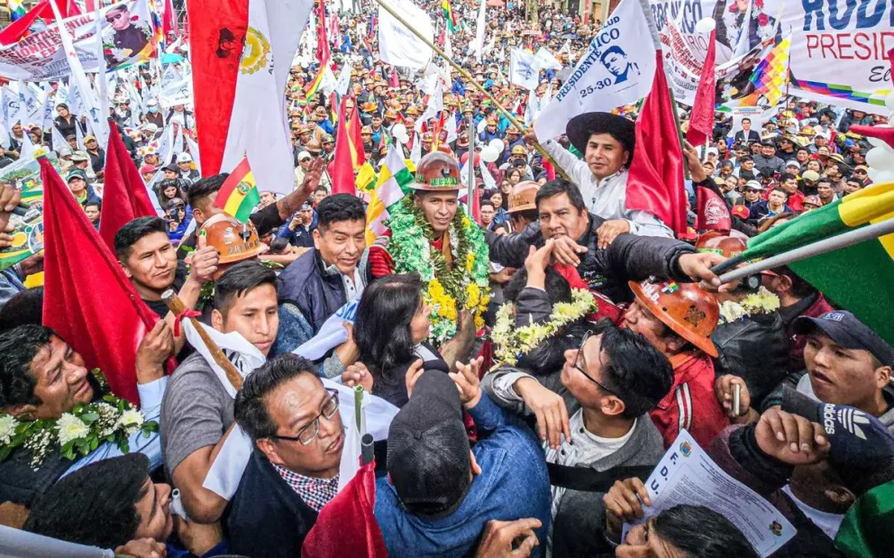 Rodríguez, durante un anterior acto. Foto: RRSS del Senador 
