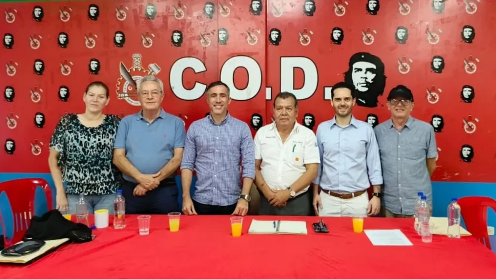 REUNIÓN. Dirigentes de la COD y empresarios reunidos
