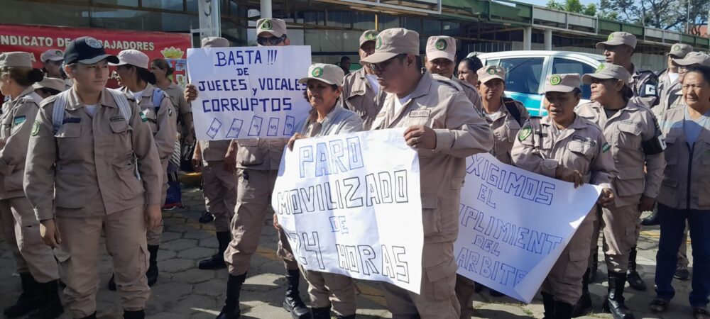 Manifestación de los gendarmes