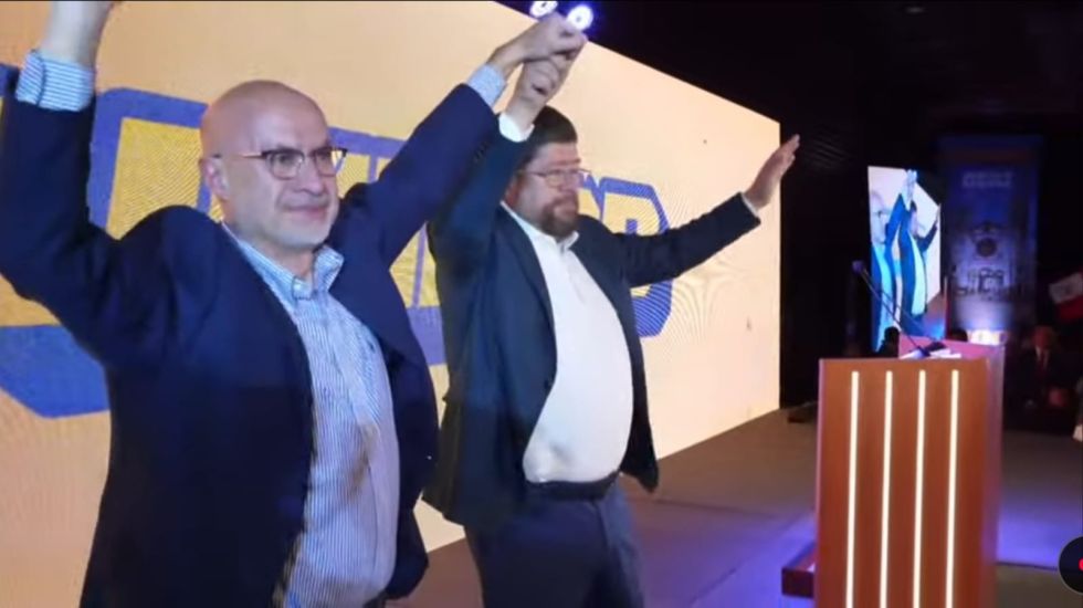 José Luis Lupo junto a Samuel Doria Medina.