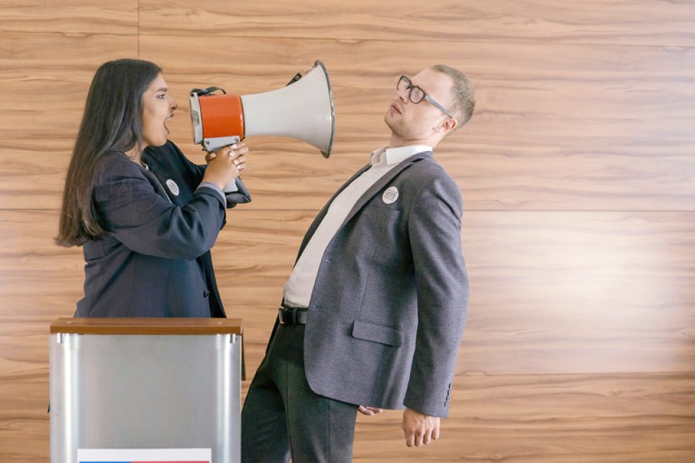 DISCURSO. La clase política busca instalar sus ideas con la repetición de mensajes.