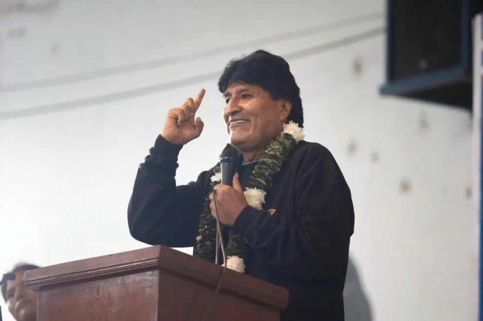 Evo Morales, durante una actividad anterior. Foto: RRSS del exmandatario 