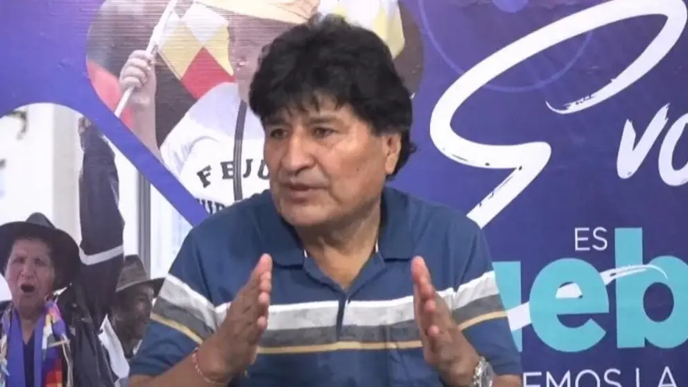 Evo Morales en RKC, este 18 de mayo. CAPTURA RKC