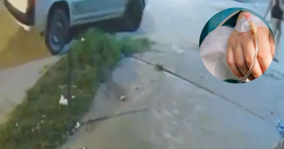 La joven fue trasladada de emergencia a un centro médico.