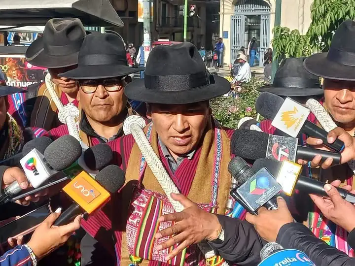 El dirigente campesino David Mamani.