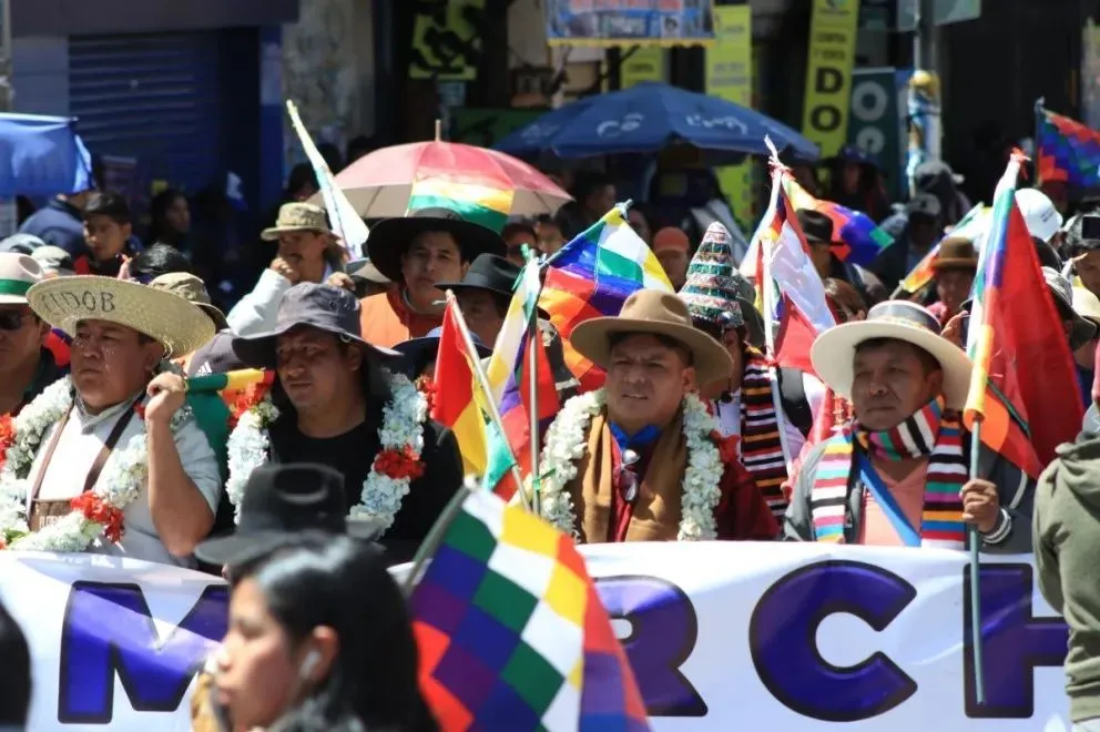 Marcha evista. FOTO: APG