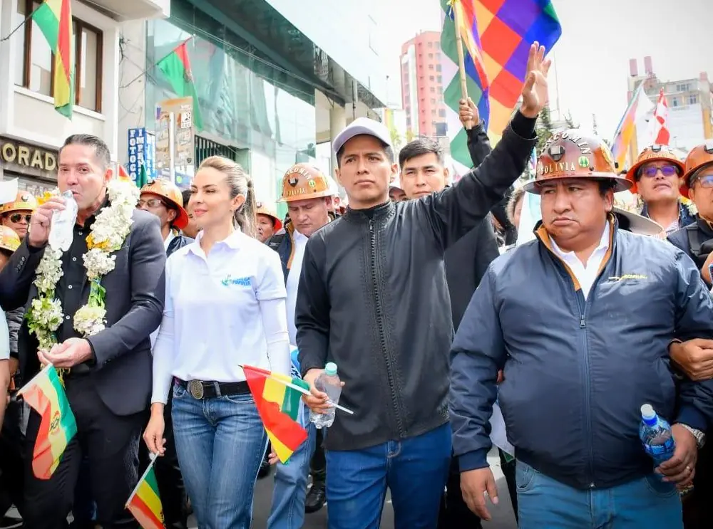 Mariana Prado junto a Andrónico Rodríguez. (Foto: Andrónico)