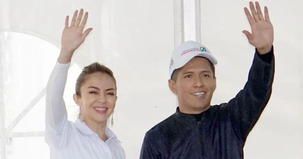 Mariana Prado junto a Andrónico Rodríguez. 