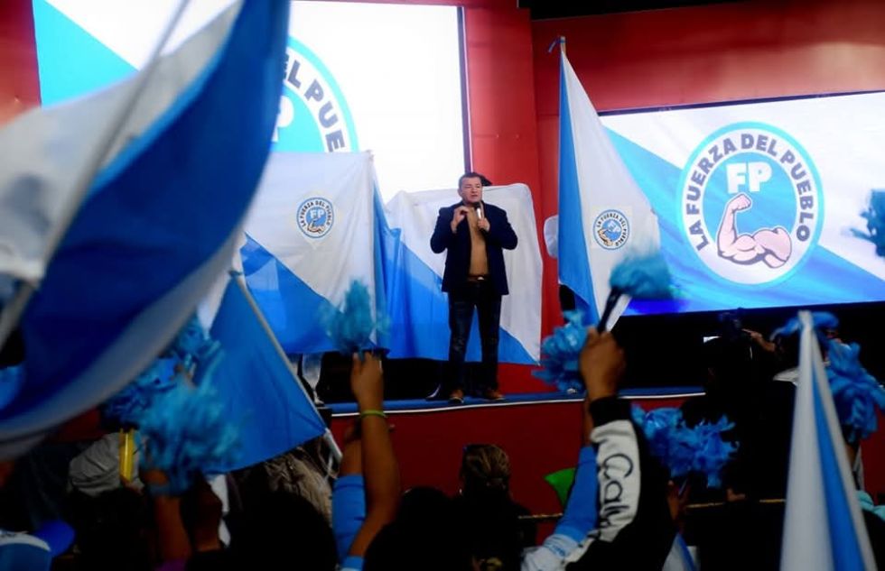 Jhonny Fernández en una concentración de UCS. 