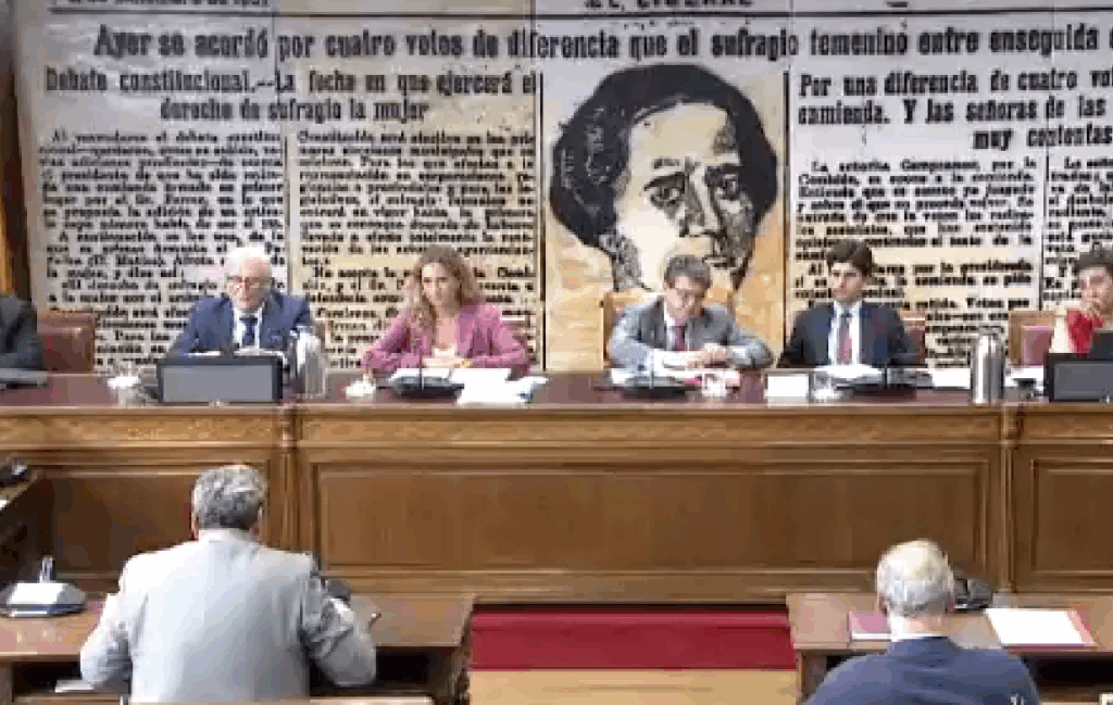 La sesión de la comisión del Senado de España que trató el caso de la Justicia de Bolivia.