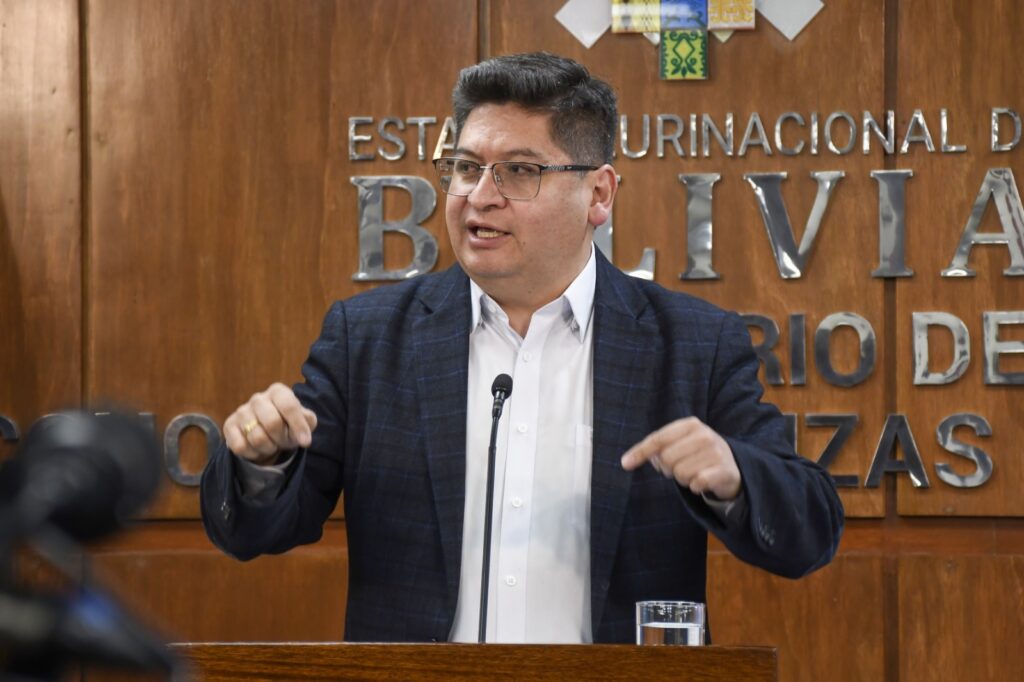 El ministro de Economía y Finanzas Públicas, Marcelo Montenegro. / Foto: MEFP.