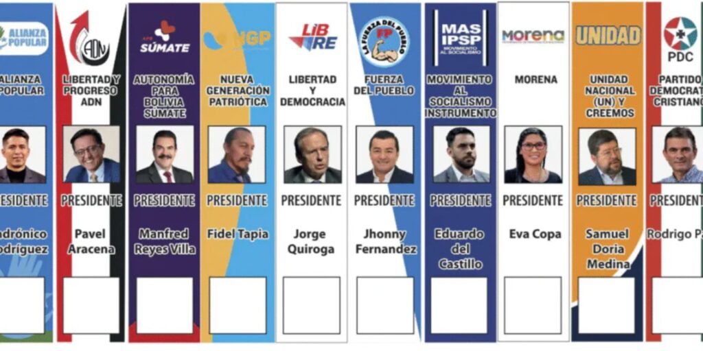 La papeleta de sufragio de las elecciones generales. / Foto: Archivo.