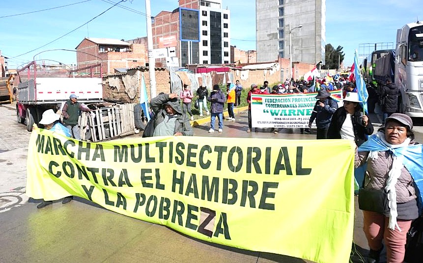 Marcha del Comité Multisectorial. / Foto: Correo del Sur.