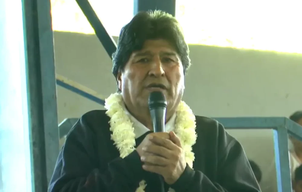 Evo Morales en los Yungas del Chapare, Cochabamba. FOto: Captura RRSS