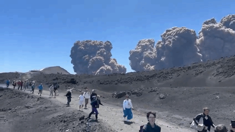 Erupción del Etna.