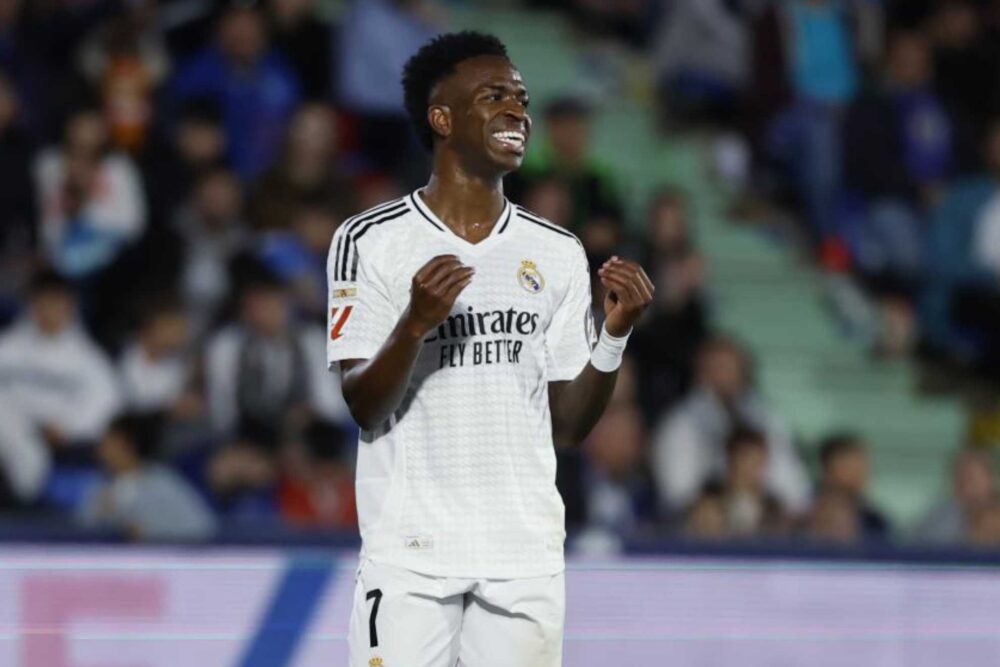 Vinicius, en un partido del Real Madrid en LaLiga.