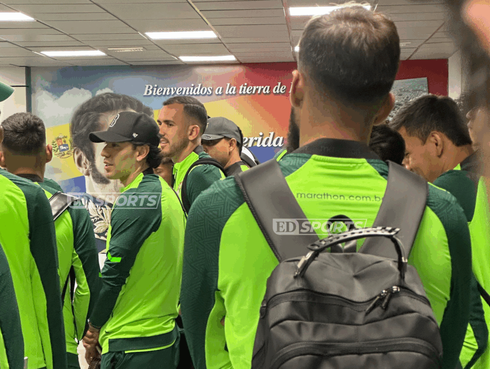 Jugadores de la Selección boliviana en Maturín. Foto. Pedro Rivero de Ugarte 